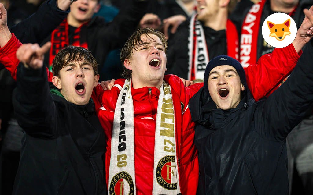 Der Quotenfuchs beim Rotterdamer Derby ziwschen Feyenoord und Sparta.