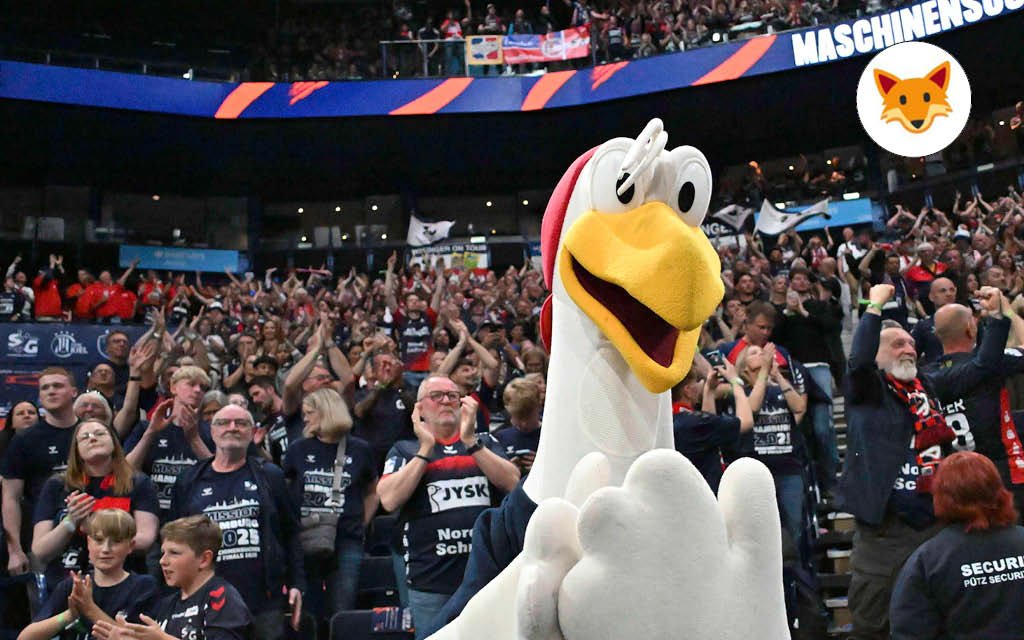Der Quotenfuchs beim Nordderby Flensburg - Kiel.