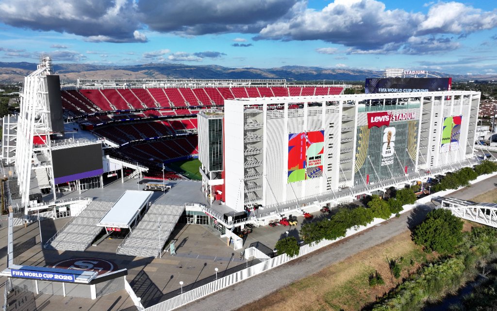 2026 FIFA World Cup, WM, Weltmeisterschaft, Fussball - Levi s Stadium SANTA CLARA, CA - MAY 28: A view of Levi s Stadium ahead of 2026 FIFA World Cup of San Francisco Bay Area in Santa Clara, California, United States on May 28, 2026.