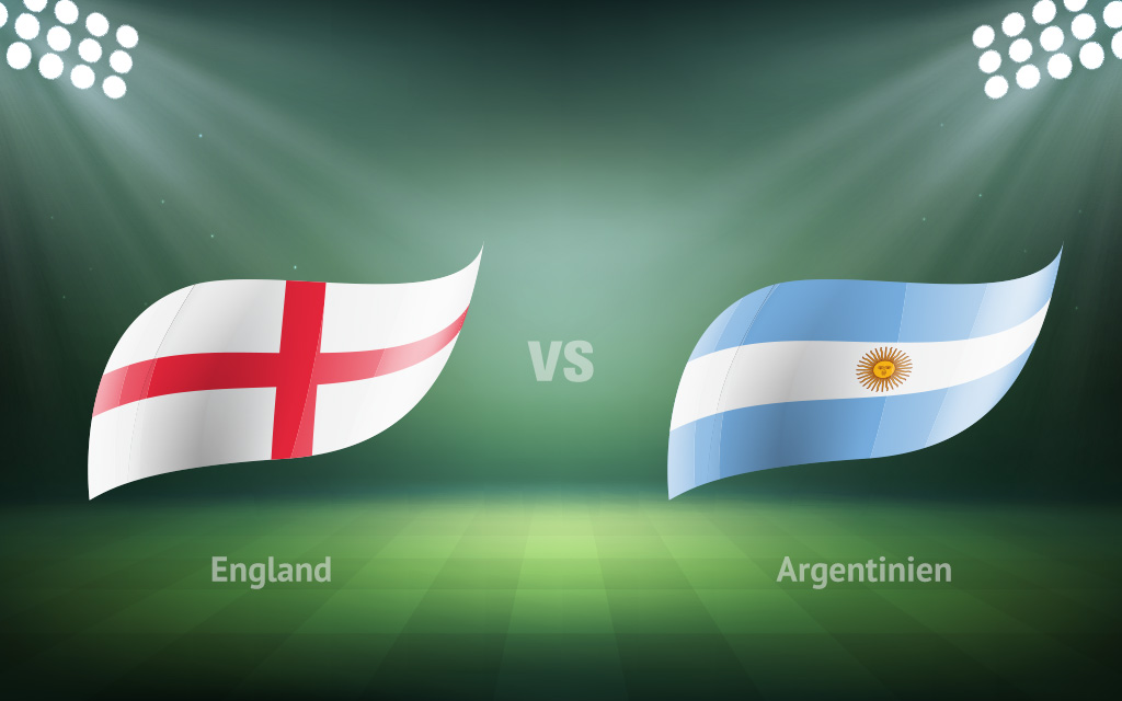 England – Argentinien: Mittwoch, 21:00 Uhr