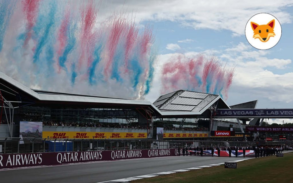 Der Quotenfuchs beim F1-Rennen in Silverstone.